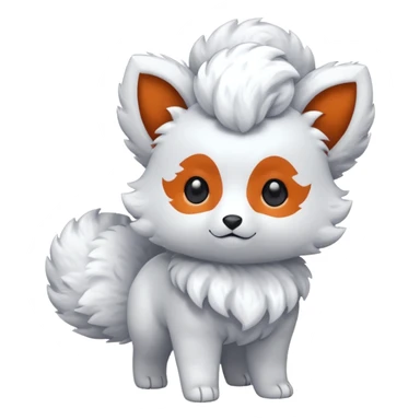 Alolan vulpix (all white) sticker