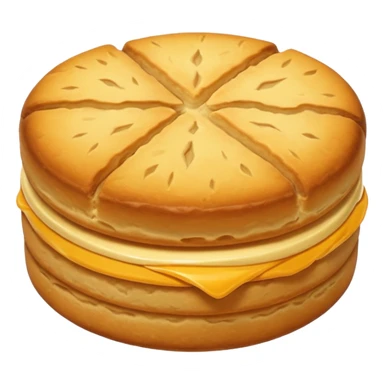 Biscuit simple sans visage sticker