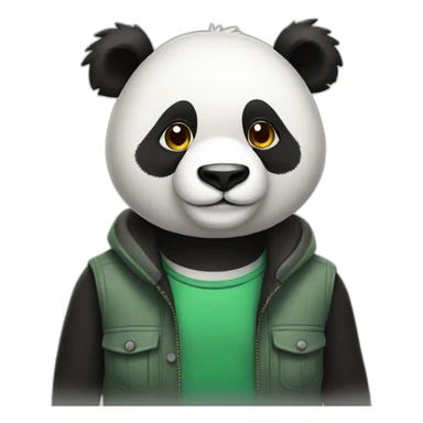 adult panda sticker