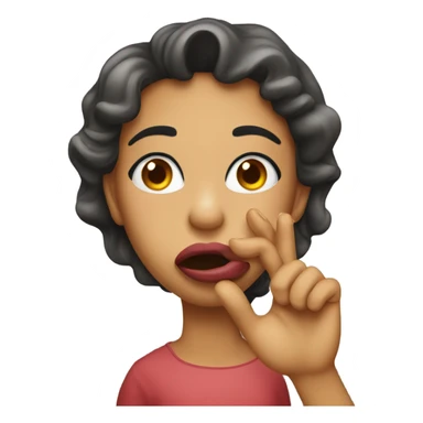 Blowing goodnight kisses sticker