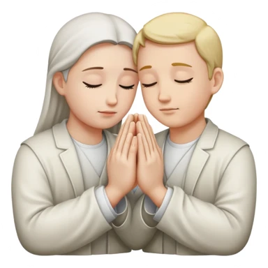 pray hands sticker