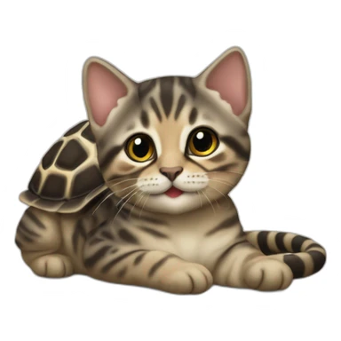 Chaton écailles de tortue sticker