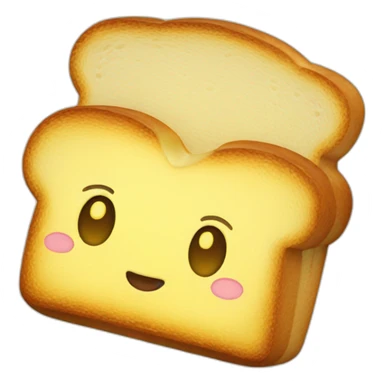 toast with butter sticker