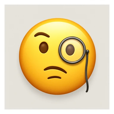 emoji with face with monocle sticker