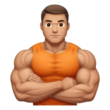 big muscular man arm sticker
