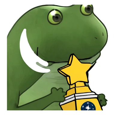 Extraterrestrial championship trophy with universe-inspired color scheme, stars and spiral galaxies embedded in the design sticker