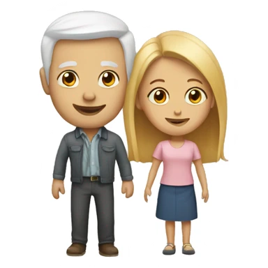 white parents sticker