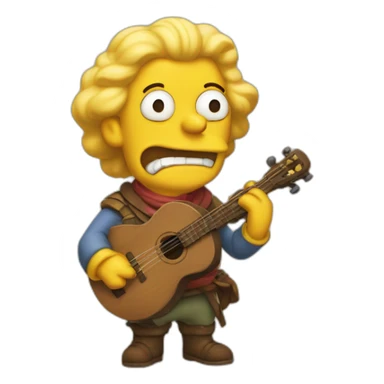 bard simpson sticker