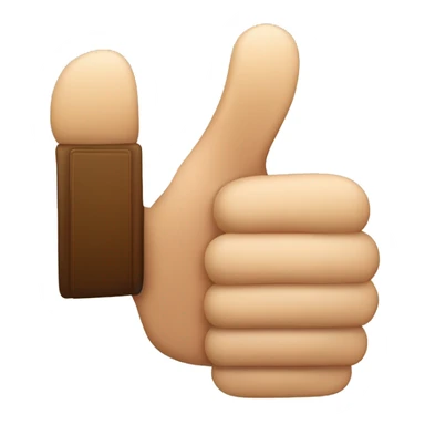 A thumbs Up, but also a thumbs down sticker