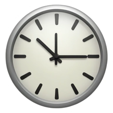 Clock-with-a-face sticker