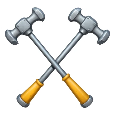 croisement de 2 marteaux sticker