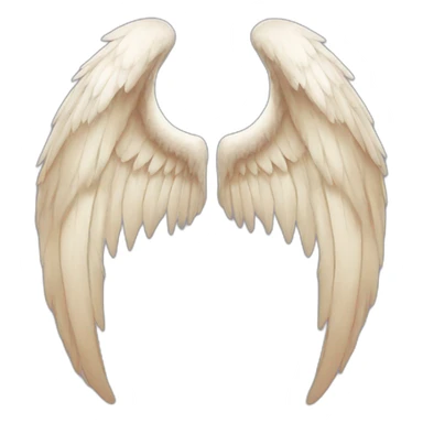 one side of wing is devils wings other side is angels wing sticker