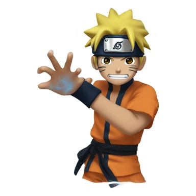 Naruto making rasengan  sticker