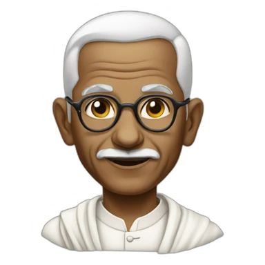 ghandi sticker