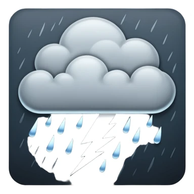 thunder storm sticker