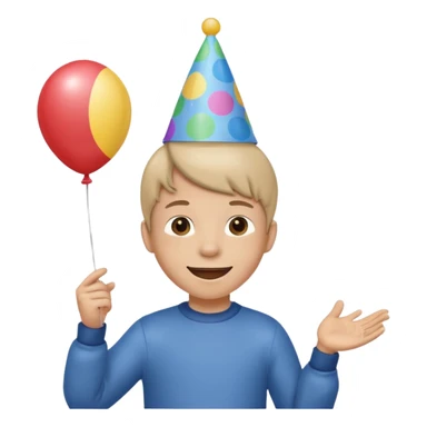 festa de aniversario menino com chapeu sticker