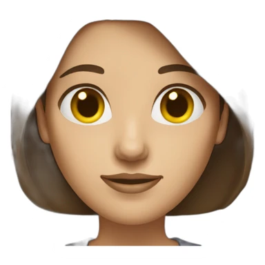 woman architect brown hair sticker