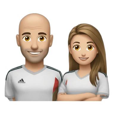 Zizou et ania sticker