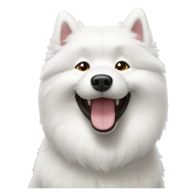 Happy samoyed sticker