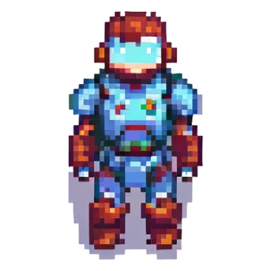 pixel art clothes iron sticker