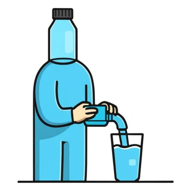 drinking water sticker