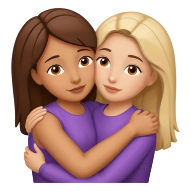Hugging one carmelitan sister one normal woman love sticker