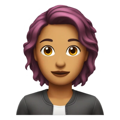 chica pelirroja con el pelo corto sticker