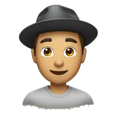 Man look like Ronaldo whit a cat in a hat sticker