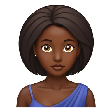 dark beauty looking back sticker