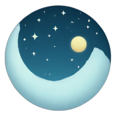 La lune sticker