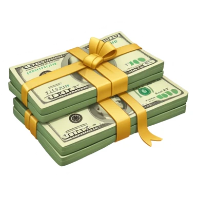 a bundle of money sticker