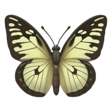 Pined butterffly sticker