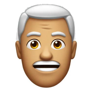 Mad emoji with small eyebrows and the eyebrows are raised up sticker