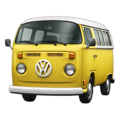 marino yellow vw t2 sticker