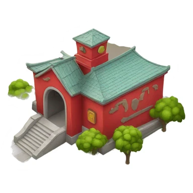 Red zoo entrance  sticker