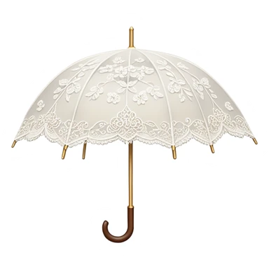 Lace umbrella  sticker