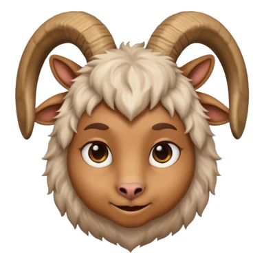 goat head person sticker