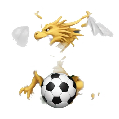 blason de football avec un dragon noir sticker