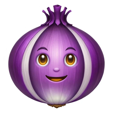 purple onion sticker
