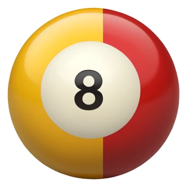 2 numbered billiard ball  sticker