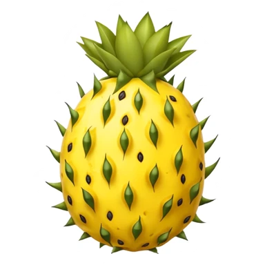 yellow pitahaya fruit cut  sticker