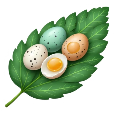 small eggs on leaf sticker