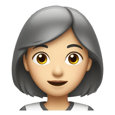 an asian women on a bicycle sticker