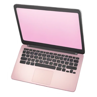 Light pink laptop sticker
