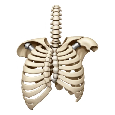 The bones of only  the shoulder sticker