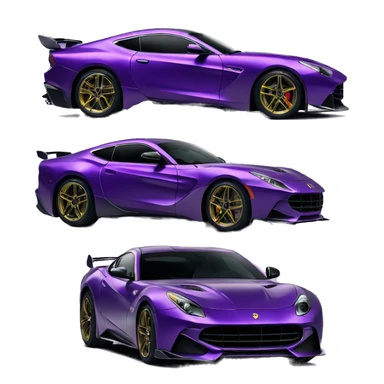 Ferra f12 tdf purple sticker