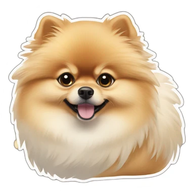 Pomeranian shpits sticker