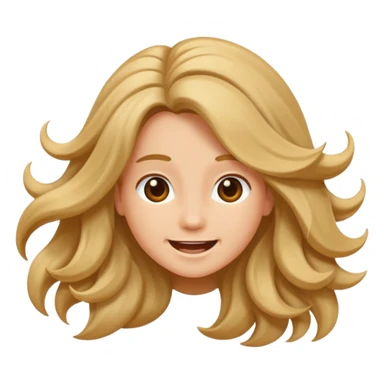 flicking hair emoji  sticker