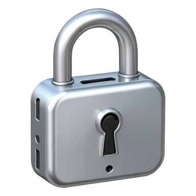 lock with numbers sticker