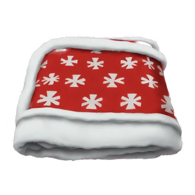 Red Christmas blanket  sticker